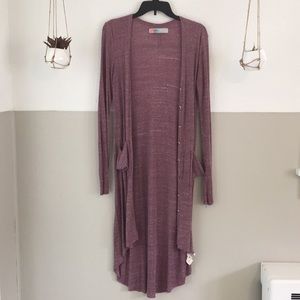 Free People Ribbed Up Maxi Cardigan